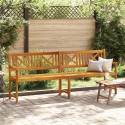 Banc de jardin Marron 220 x 56 x 90 cm Bois d'Acacia Massif