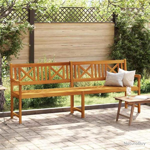 Banc de jardin Marron 220 x 56 x 90 cm Bois d'Acacia Massif