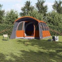 Tente familiale avec toit Gris et orange 576 x 325 x 213 cm