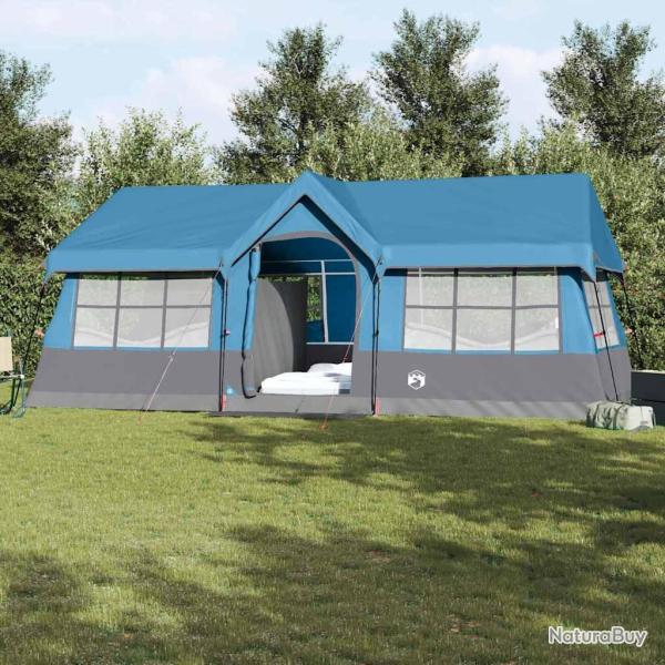 Tente familiale avec toit Bleu et gris 622 x 295 x 238 cm