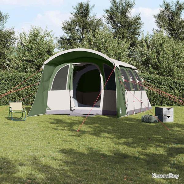 Tente familiale avec toit Vert et blanc 576 x 325 x 213 cm