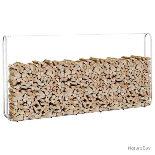 Portant de bois de chauffage 300x25x150 cm acier galvanis�