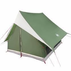 Tente familiale avec toit Vert et blanc 220 x 220 x 184 cm