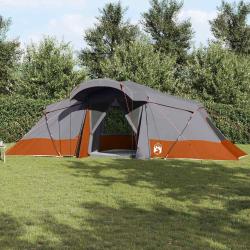 Tente familiale avec toit Gris et orange 721 x 335 x 212 cm