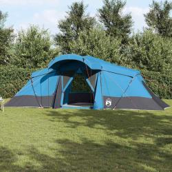Tente familiale avec toit Bleu et gris 721 x 335 x 212 cm