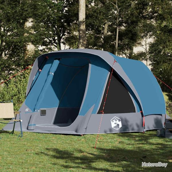 Tente de cabine familiale 6 personnes bleu imperm�able