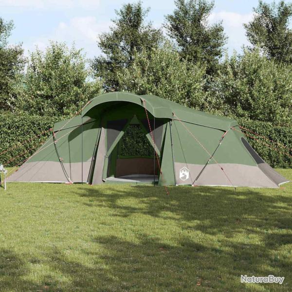 Tente familiale avec toit Vert et gris 721 x 335 x 212 cm