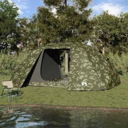 Tente de p&ecirc;che avec toit Camouflage 514 x 465 x 187 cm