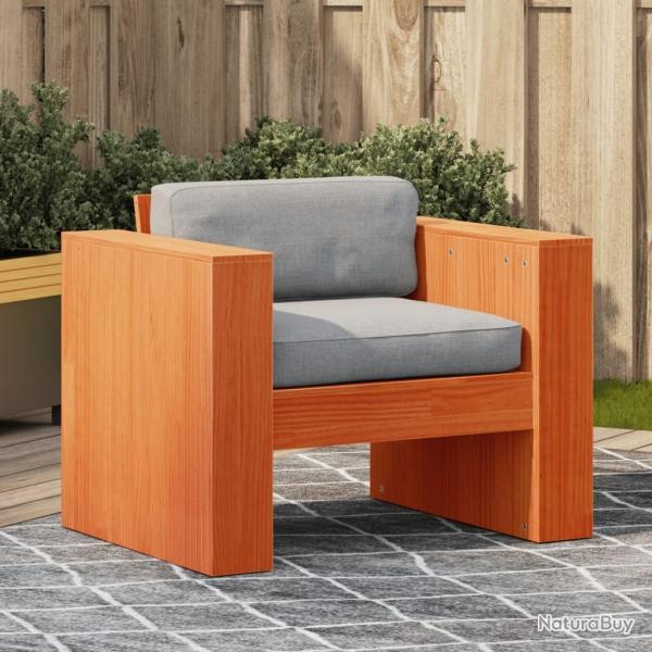 Canap� de jardin cire marron 79x60x62 cm bois de pin massif
