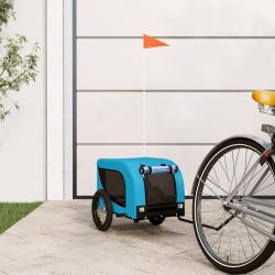 Remorque de v&eacute;lo pour animaux de compagnie bleu et noir