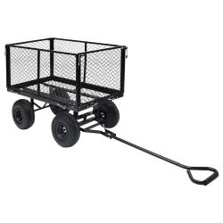 Chariot &agrave; main de jardin Noir 350 kg