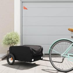 Remorque de v&eacute;lo noir 30 kg fer