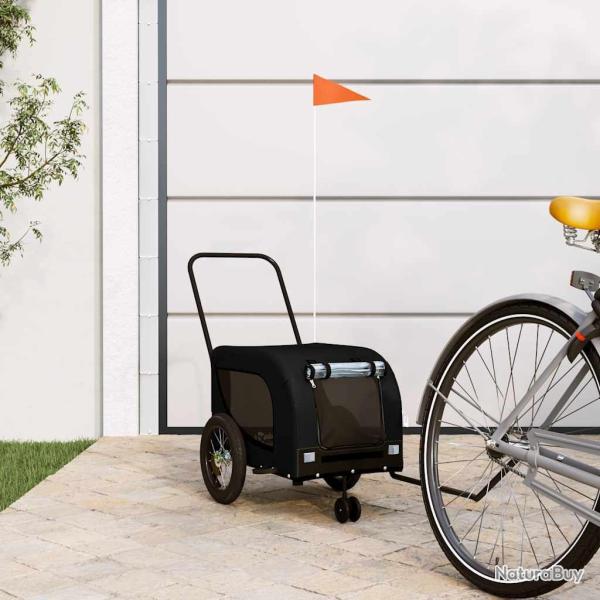 Remorque de v�lo pour animaux de compagnie noir