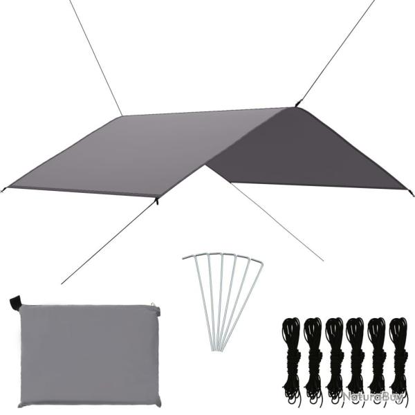 B�che d'ext�rieur 4x4 m Gris