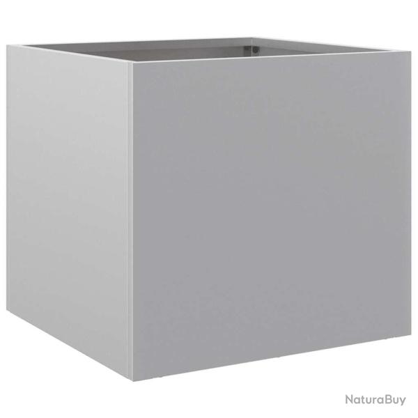 Jardini�re argent� 32x30x29 cm acier galvanis�