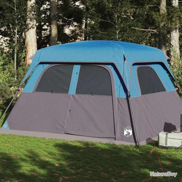 Tente de cabine familiale 6 personnes bleu imperm�able