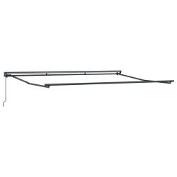 Cadre de auvent manuel R&eacute;glable Anthracite 4 x 2 m Acier