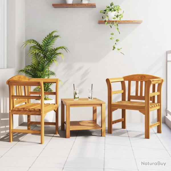 Banc rose Naturel 68,5 x 46 x 82,5 cm Bois d'Acacia Massif