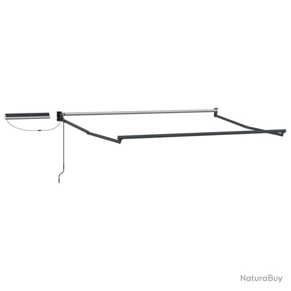 Cadre de store r�tractable �lectrique Anthracite 3,5 x 2 m