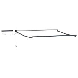 Cadre de store r&eacute;tractable &eacute;lectrique Anthracite 3 x 2 m Acier