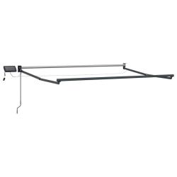 Cadre de store r&eacute;tractable &eacute;lectrique Anthracite 3,5 x 2,5 m