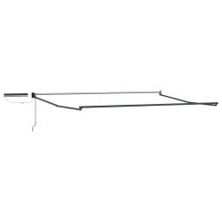 Cadre de store r&eacute;tractable &eacute;lectrique Anthracite 4 x 2 m Acier