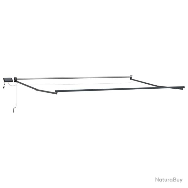 Cadre de store r�tractable �lectrique Anthracite 5 x 3 m
