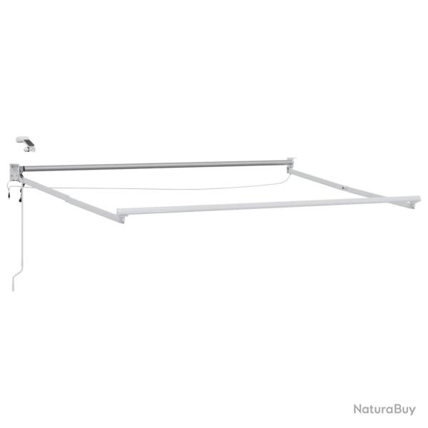 Cadre de store r�tractable �lectrique Blanc 2,5 x 2 m Aluminium