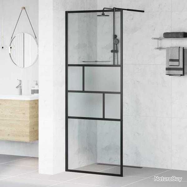 Mur de Douche � L'Italienne Noir 80 x 195 x 0.5 cm