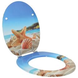 Si&egrave;ge de toilette &agrave; fermeture douce Bleu clair 44 x 38 cm