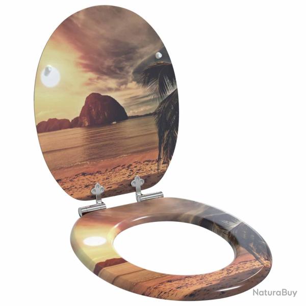 Si�ge de toilette � fermeture douce Orange 44 x 38 cm