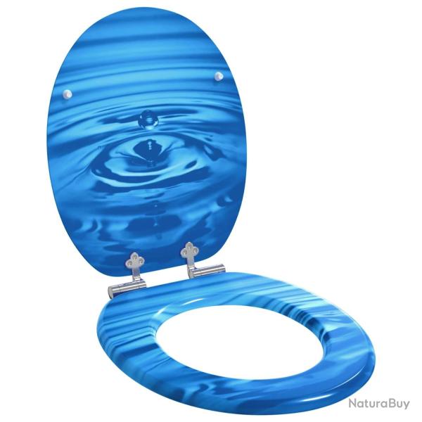 Si�ge de toilette � fermeture douce Goutte bleue 44 x 38 cm