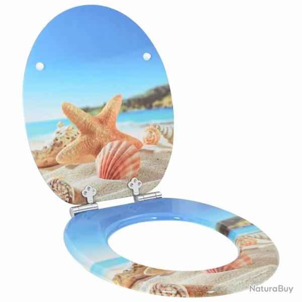 Si�ge de toilette � fermeture douce Coquillage de mer