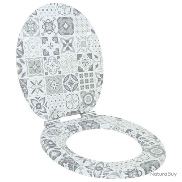 Si�ge de toilette � fermeture douce Porcelaine bleue et blanche