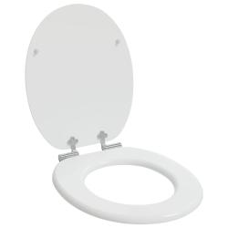 Si&egrave;ge de toilette &agrave; fermeture douce Blanc 44 x 38 cm