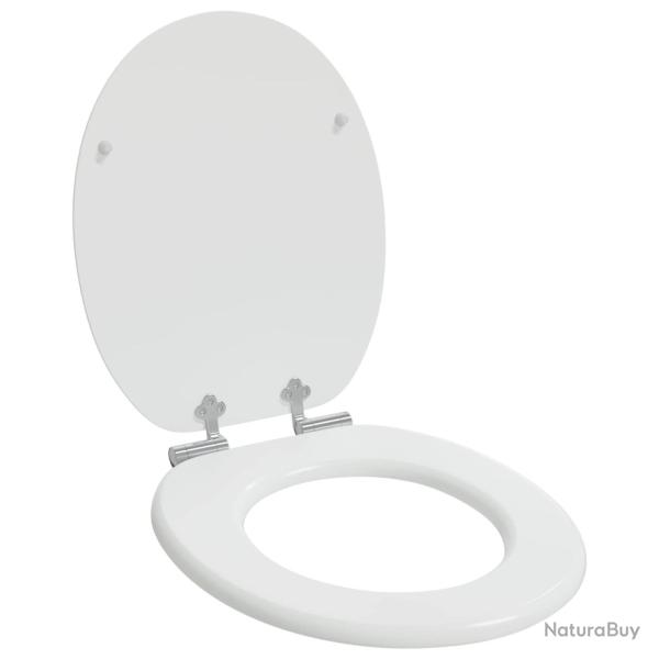 Si�ge de toilette � fermeture douce Blanc 44 x 38 cm