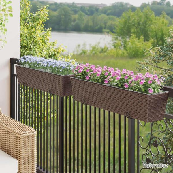 Garde-Corps 2 pcs 80 x 17 x 17 cm M�t??