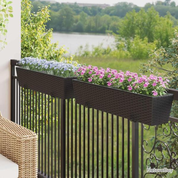 Garde-Corps 2 pcs 80 x 17 x 17 cm M�t??