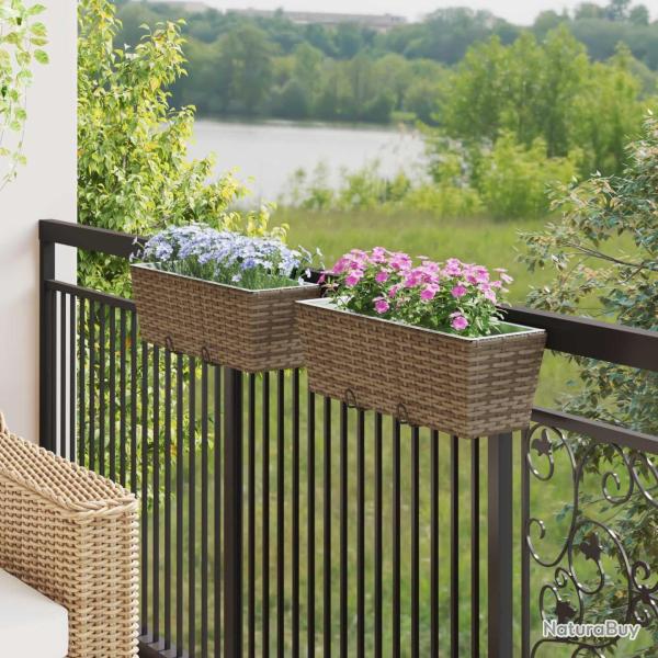 Garde-Corps 2 pcs 50 x 17 x 17 cm M�t??