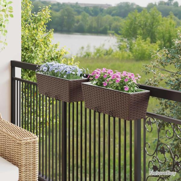 Garde-Corps 2 pcs 50 x 17 x 17 cm M�t??
