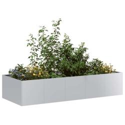 Jardini&egrave;re 200x80x40 cm acier galvanis&eacute;