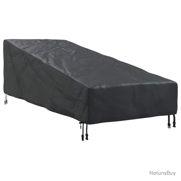 Housse de meubles d'ext�rieur Noir 203 x 81 x 63 cm