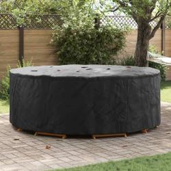 Housse pour meubles Noir 244 x 244 x 71 cm Tissu Oxford 210D