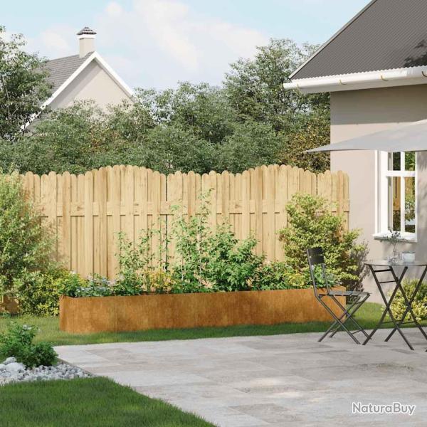 Jardini�re rouill� 280x40x40 cm acier inoxydable