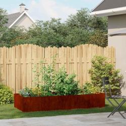Jardini&egrave;re rouill&eacute; 200x80x40 cm acier inoxydable