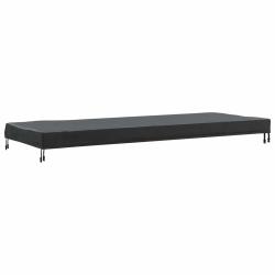 Housse de Table Uni Noir 262 x 102 x 15 cm tissu