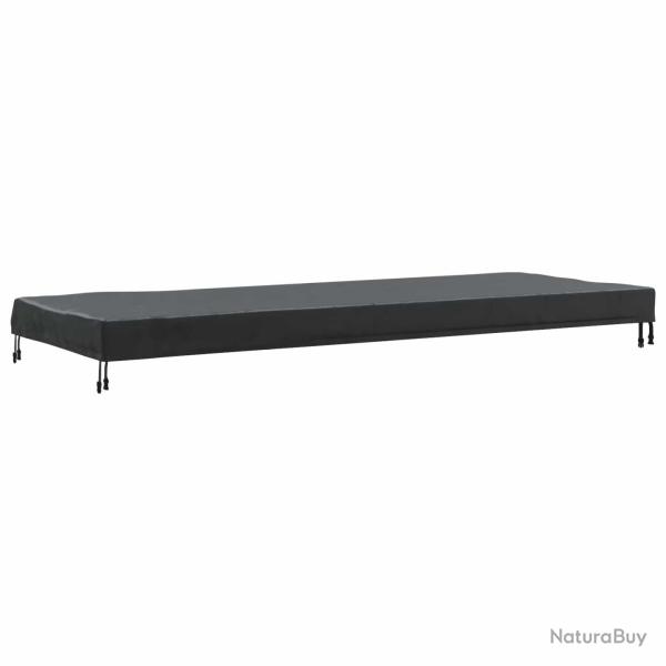 Housse de Table Uni Noir 262 x 102 x 15 cm tissu