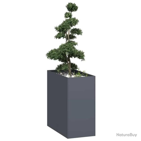 Jardini�re anthracite 40x80x80 cm acier