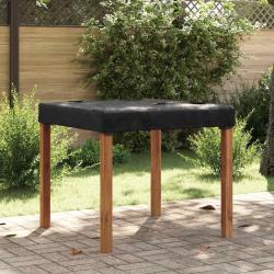 Housse de Table Uni Noir 102 x 102 x 15 cm tissu