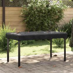 Housse de Table Uni Noir 122 x 72 x 15 cm tissu
